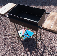 Мангал з розбірними ніжками та 2-ма столиками