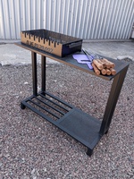 Мангал Loft 83 для дачи с жаровней 4 мм