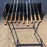 Мангал № 87 на 11 шампурів (рифлений лист 3 мм)