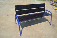 Лавка парковая со спинкой 