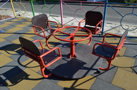 Детская карусель четырёх местная "Волчок"