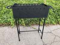Мангал з решіткою гриль для барбекю, розбірні ніжки