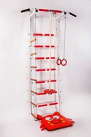 Шведская стенка "Юнона" с  детским переставным турником 